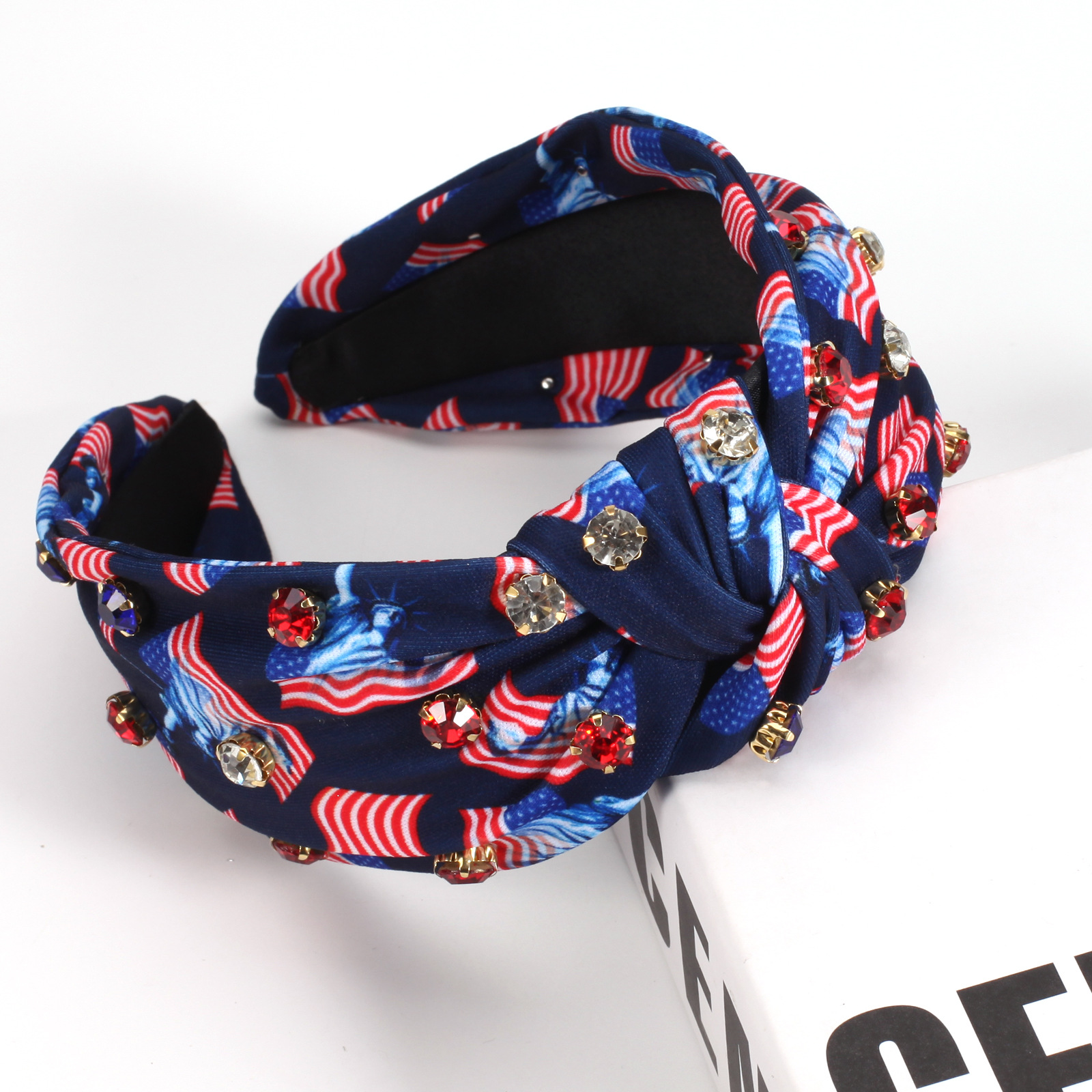 Women's Bohemian Color Block Cloth Printing Hair Band display picture 16