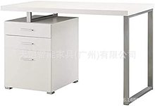現代簡約3抽屜可翻轉互裝辦公桌白色電腦桌台學習桌廠家定制廠家