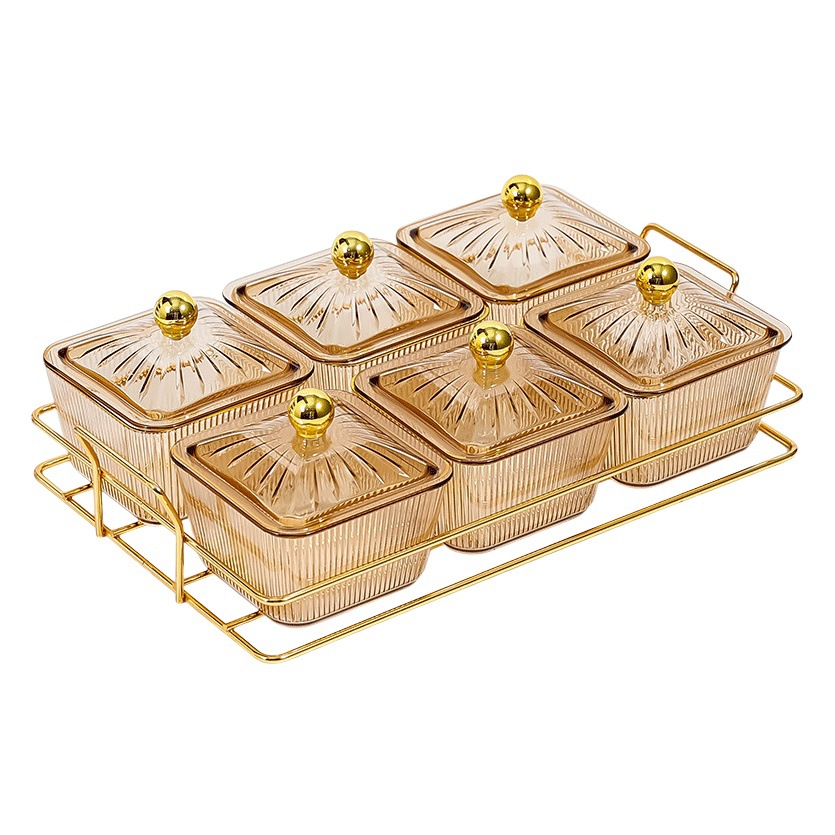 Plato de fruta hogar sala de estar mesa de café té snack caramelo postre tuerca compartimiento snack plato de fruta seca de cuatro rejillas