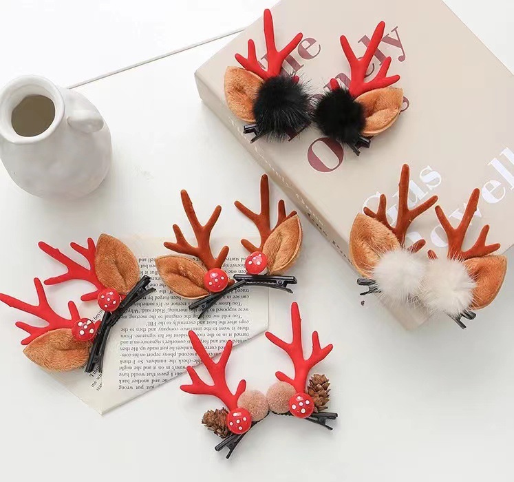 Fashion Antlers Alloy Resin Hair Clip 2 Pieces display picture 1