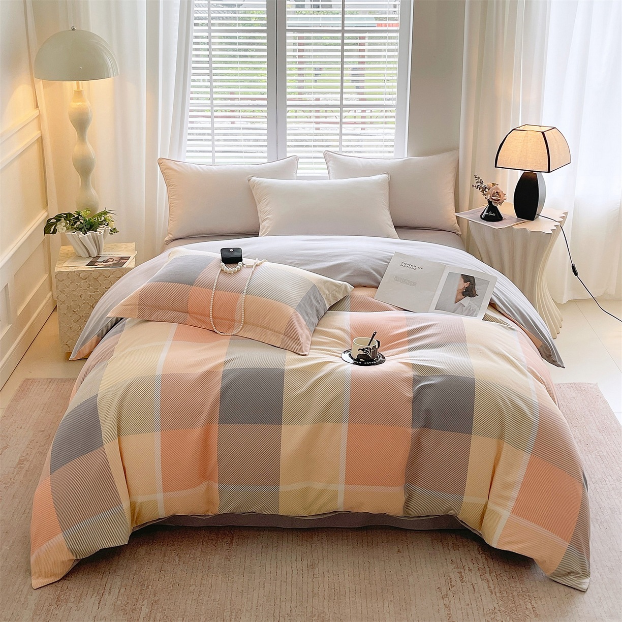 Nueva cubierta de edredón de estilo chino una sola pieza para comprar una sola pieza más gruesa de lana molida otoño invierno calor al por mayor cubierta de edredón de algodón una sola pieza