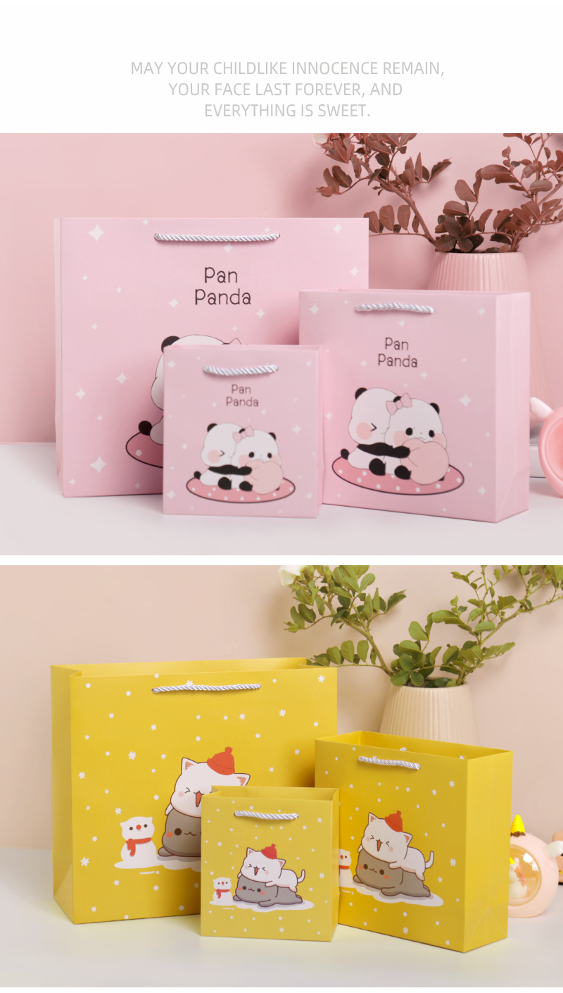 Cute Cartoon Handbag Children's Day Gift Bag Birthday Favors Packing Bag Gift Bag Paper Bag In Stock Wholesale display picture 4