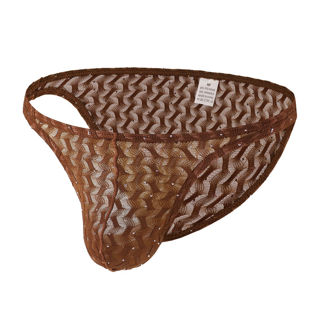 Cross-border hot men's lace quick-drying briefs low waist breathable three-point sexy foreign trade a generation of hair