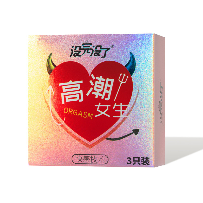 3 condones para mejorar el placer femenino. Condones super delgados y brillantes productos de salud.
