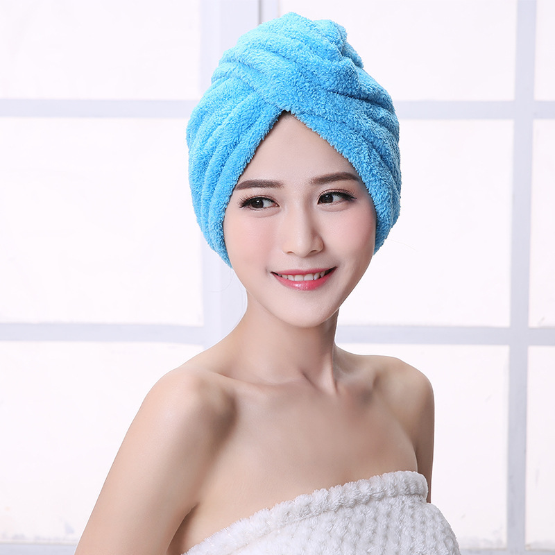 【高品質の厚手のドライヘアキャップ】ドライヘアキャップ女性の超吸水ロングヘアのドライヘアバッグ|undefined