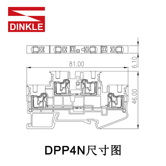 DPP4N ���߶��� ���DPֱ��ʽ,˫��˫ͨ , 4mm&sup2;, 500V, 28A, ��