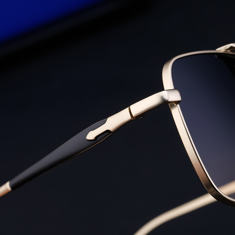 Nouvelles lunettes de soleil rétro simples et polyvalentes pour loisirs, mode européenne et américaine, tendance pour hommes, cyclisme en plein air, lunettes de soleil à double faisceau pour hommes_voghion.com