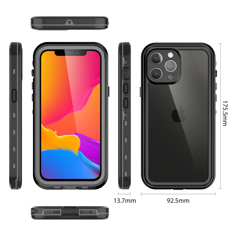 Suitable for iPhone 16 Pro Max Waterproof Phone Case, Apple 17 All-Inclusive Protective Case, 14 Outdoor Sports Diving