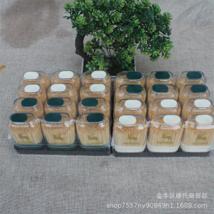 Two yuan three yuan shop A- 200# deer push cover toothpick Bamboo toothpick
