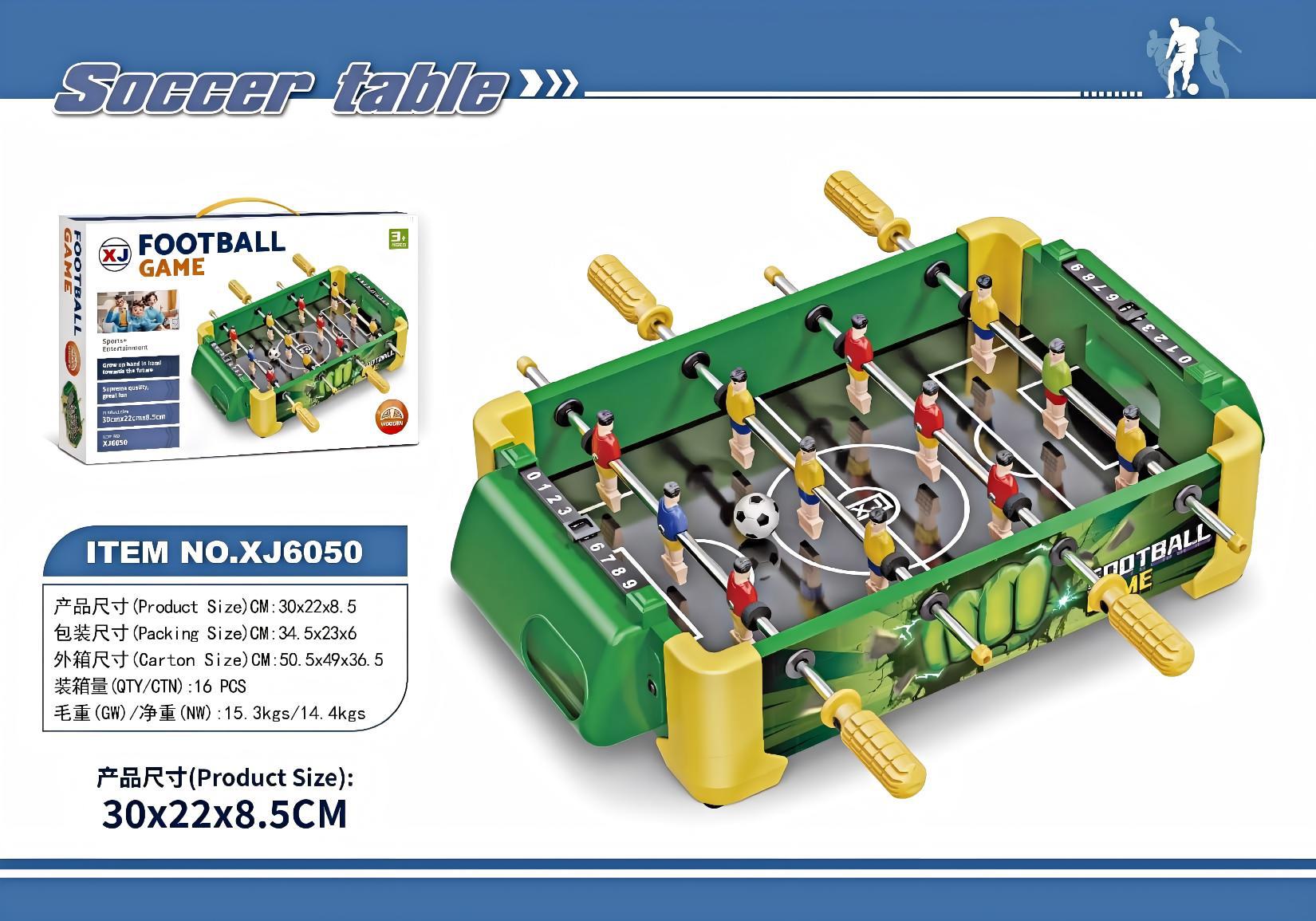 Mesa de fútbol infantil competitivo transfronterizo de cuatro golpes de seis golpes de mesa de fútbol de mesa para dos jugadores contra la mesa de batalla juguetes interactivos de ocio para padres e hijos