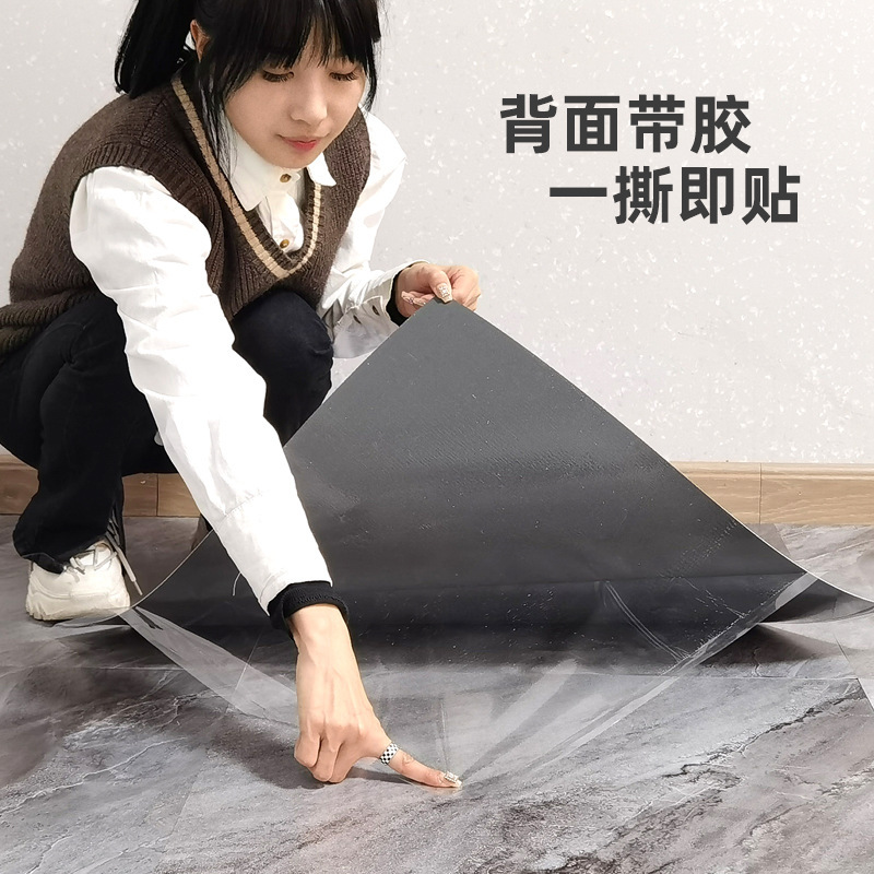 Pvc自己接着床貼り付け問屋用模造タイル石紋防水耐摩耗難燃リフォーム石プラスチック床革|undefined