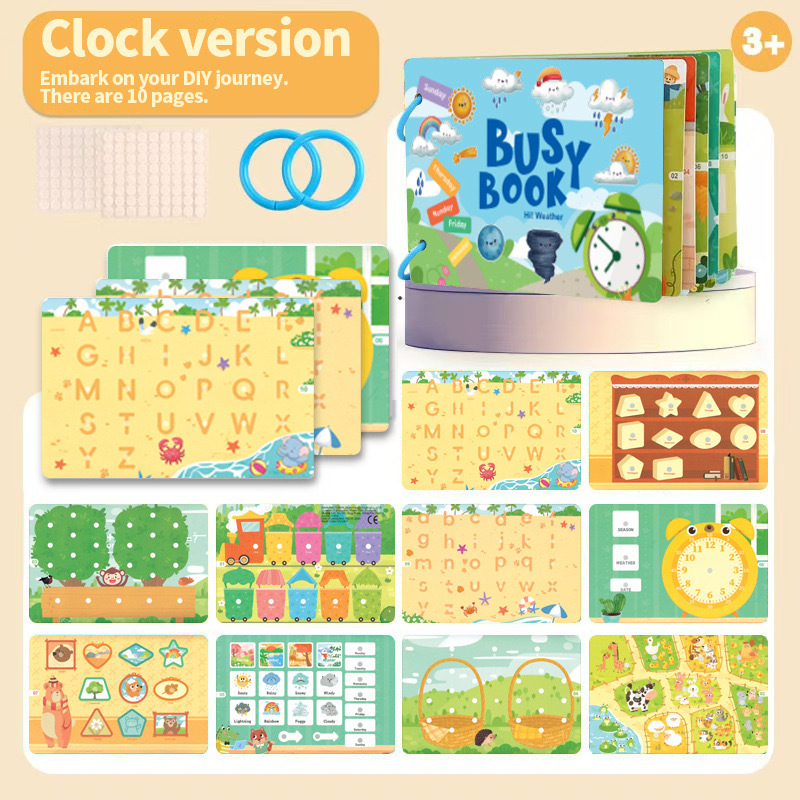 Tear book alarm clock 10 pages