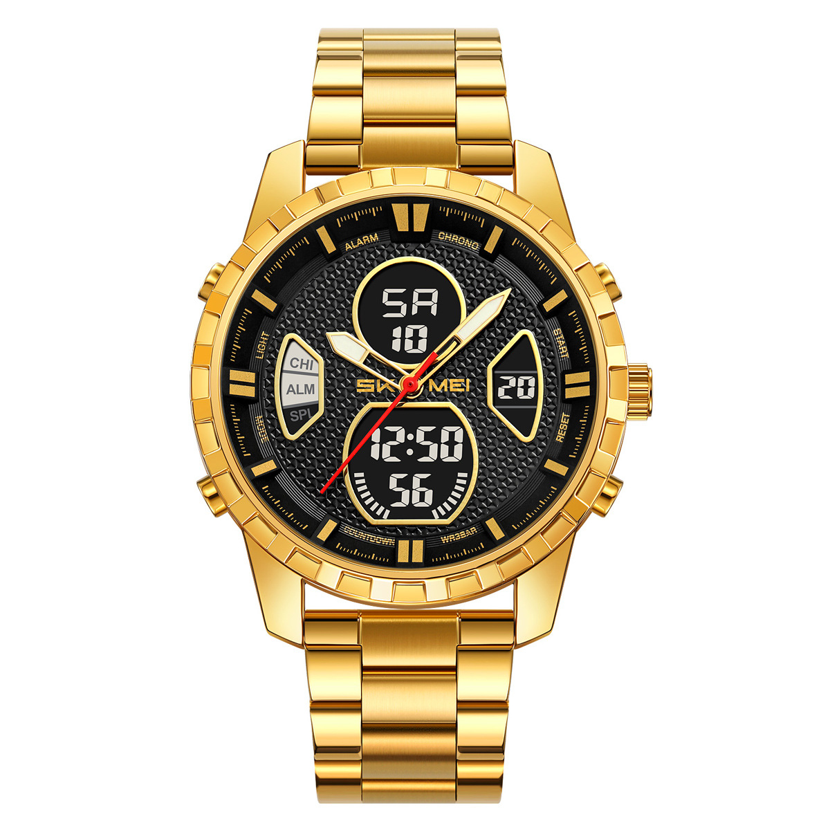 Reloj deportivo masculino de doble pantalla impermeable multifuncional de comercio exterior fábrica de personalización transfronteriza spot