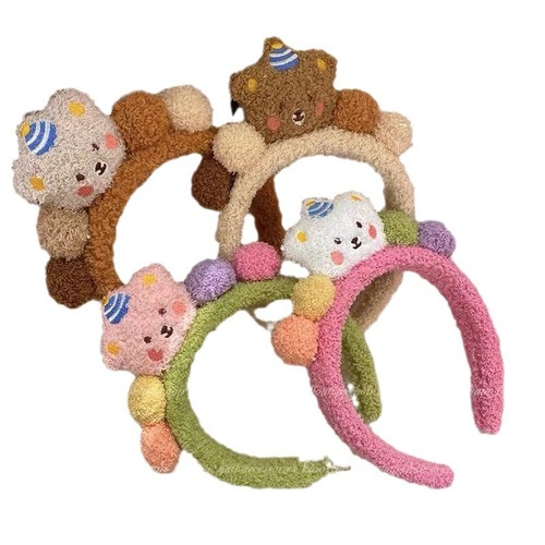 Autumn and Winter Washing Face Use Hair Pressure Band for Women, Korean Version Hair Tying Band, Korean Cute Hair Band, Sweet Non-Slip Headband Hair Pin Head Accessory