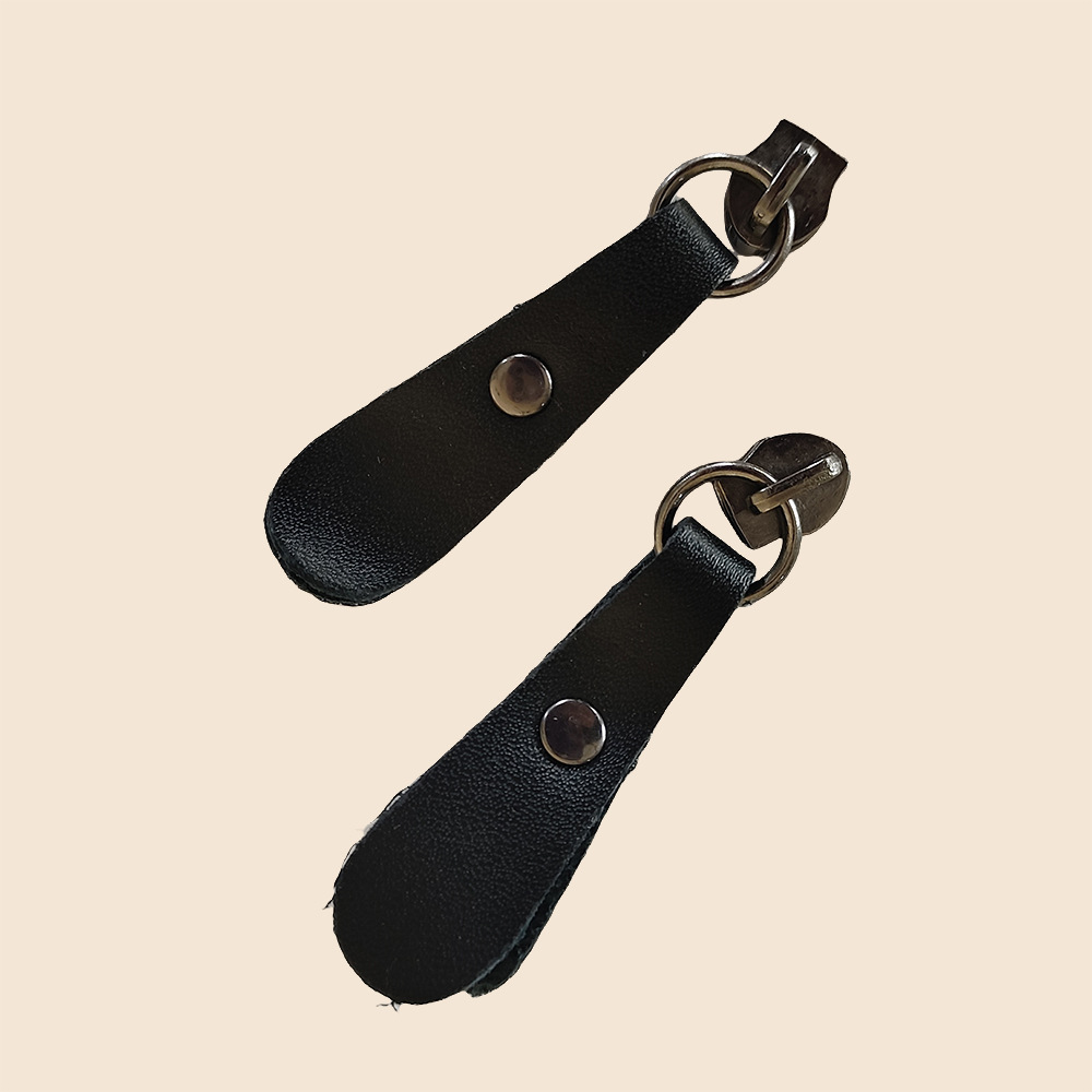 真皮拉绳精品新款不带拉链头箱包衣帽配件挂件皮牌支持定 制