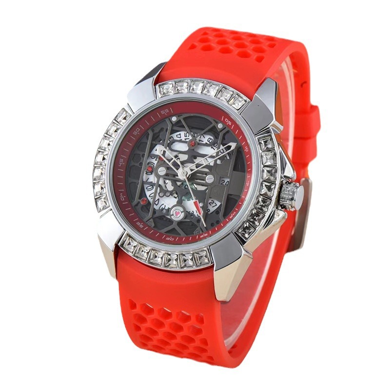 Nytt tjeckiskt leopardfärgat kvartsur med samma trend, urholkat kvartsur med enkel kalender, moderiktigt, dithering, populärt armbandsur_voghion.com