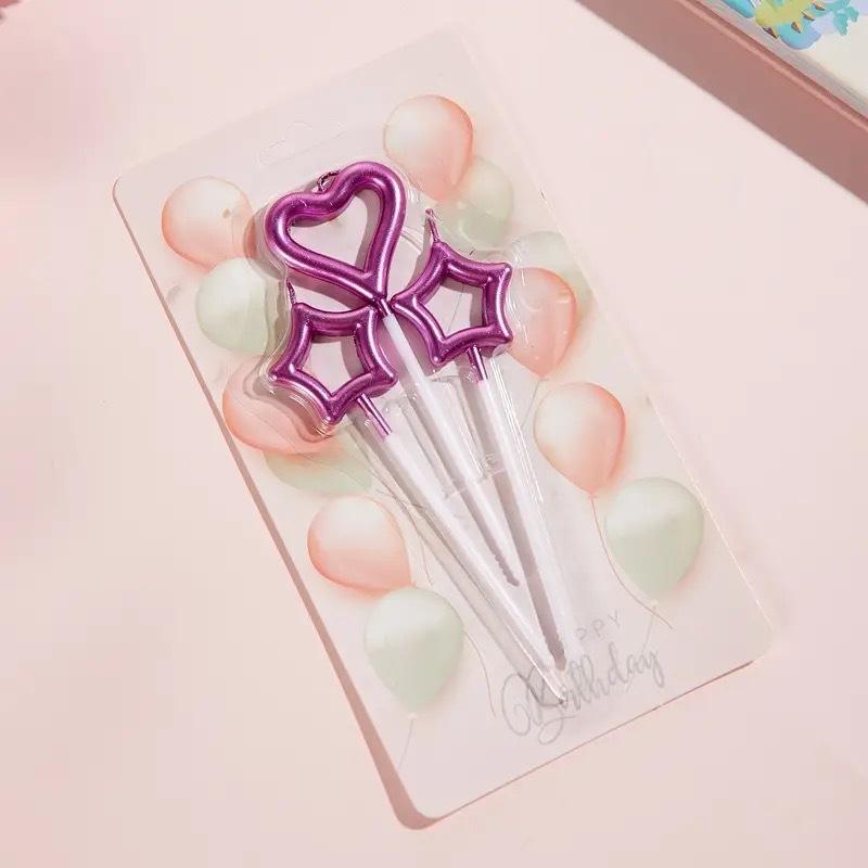 Velas de cumpleaños, estrellas, hadas, palos de amor, pastel de fiesta, vestido de boda brillante