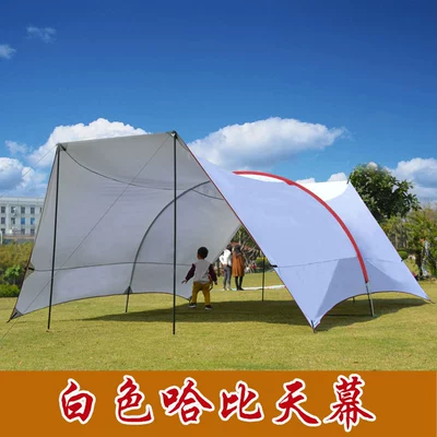 Tent Thickened Silver-coated Multi-person Camping: Çadırlar - white-5-8-people