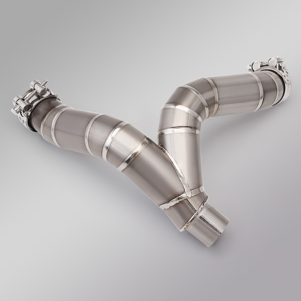 Suitable for Motorcycle Monster 950 Modification, Monster 937 Titanium Alloy Drum-Less Mid-Section Exhaust Pipe, 2021-2024