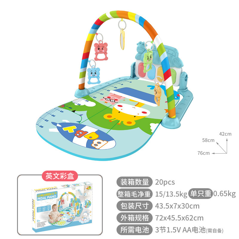 Gimnasio Musical con Tapete para Bebés 0-36 Meses, Piano de Pie y Luces