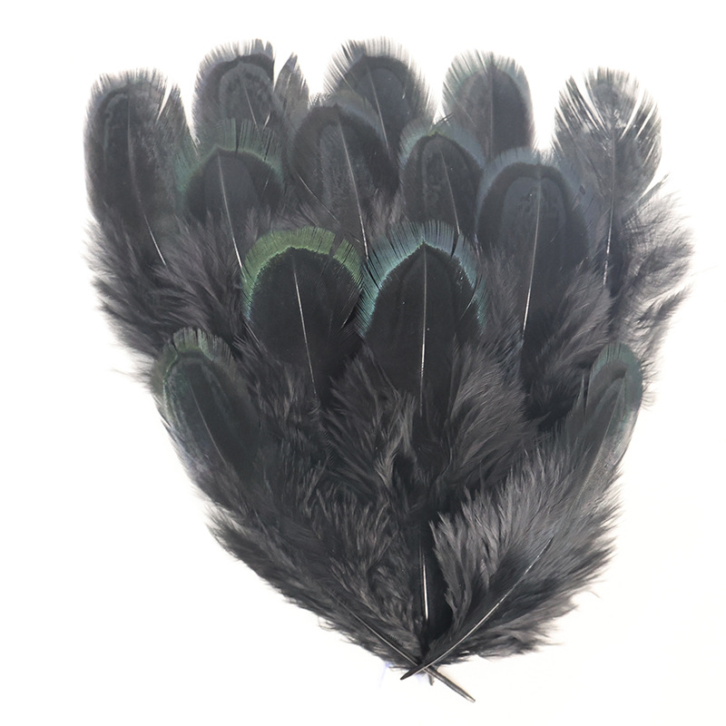 Plumas negras al por mayor DIY accesorios de decoración de ropa accesorios escenas de diseño de fábrica de plumas tienda directa