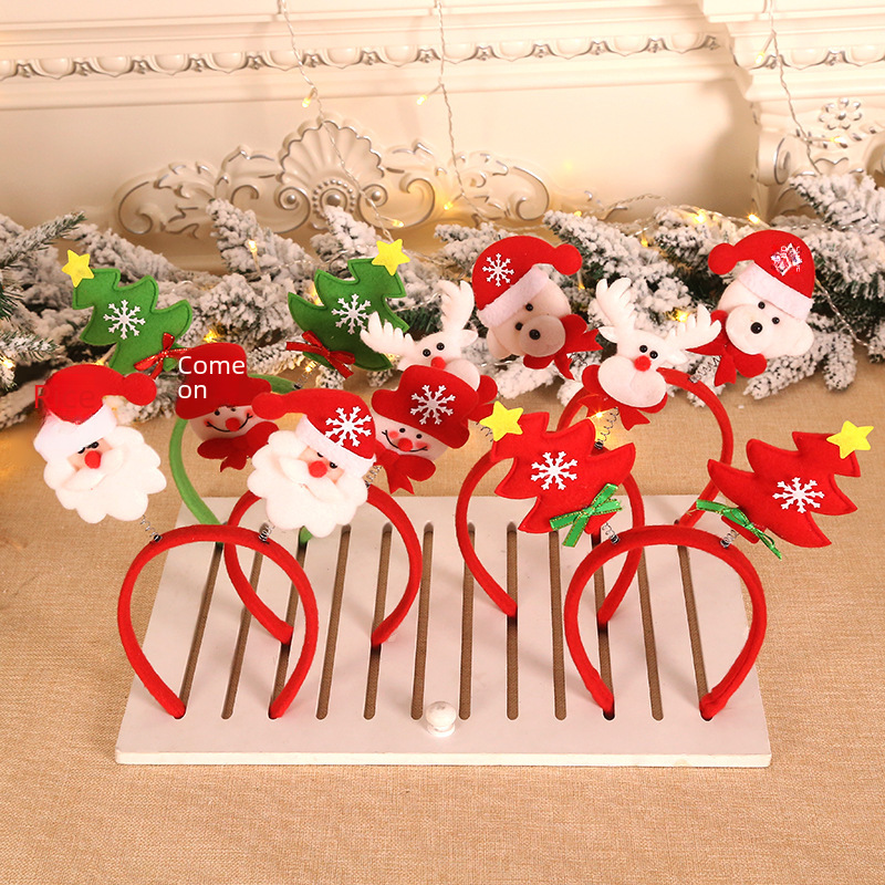 Christmas Party Performance Dress Up Jewelry Children's Gift Christmas Supplies Head Buckle Headband Headband Headband_voghion.com