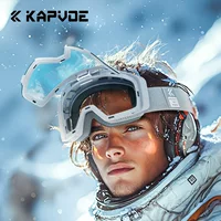 Kapvoe флип лыжные очки противотуманные профессиональные наружные солнцезащитные очки для альпинизма