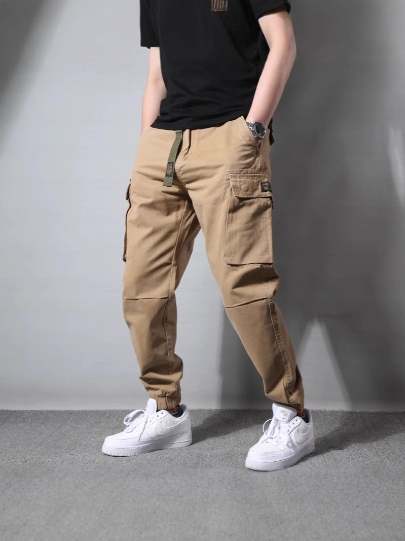 Cotton Japanese retro casual trousers