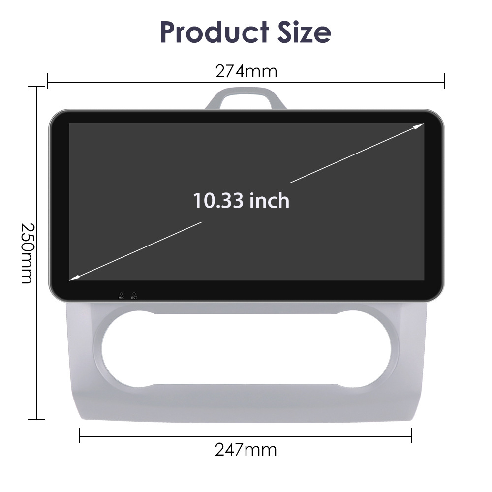 Suitable for 04-11 Ford Focus Android Large Screen Car Navigator with Wireless Carplay