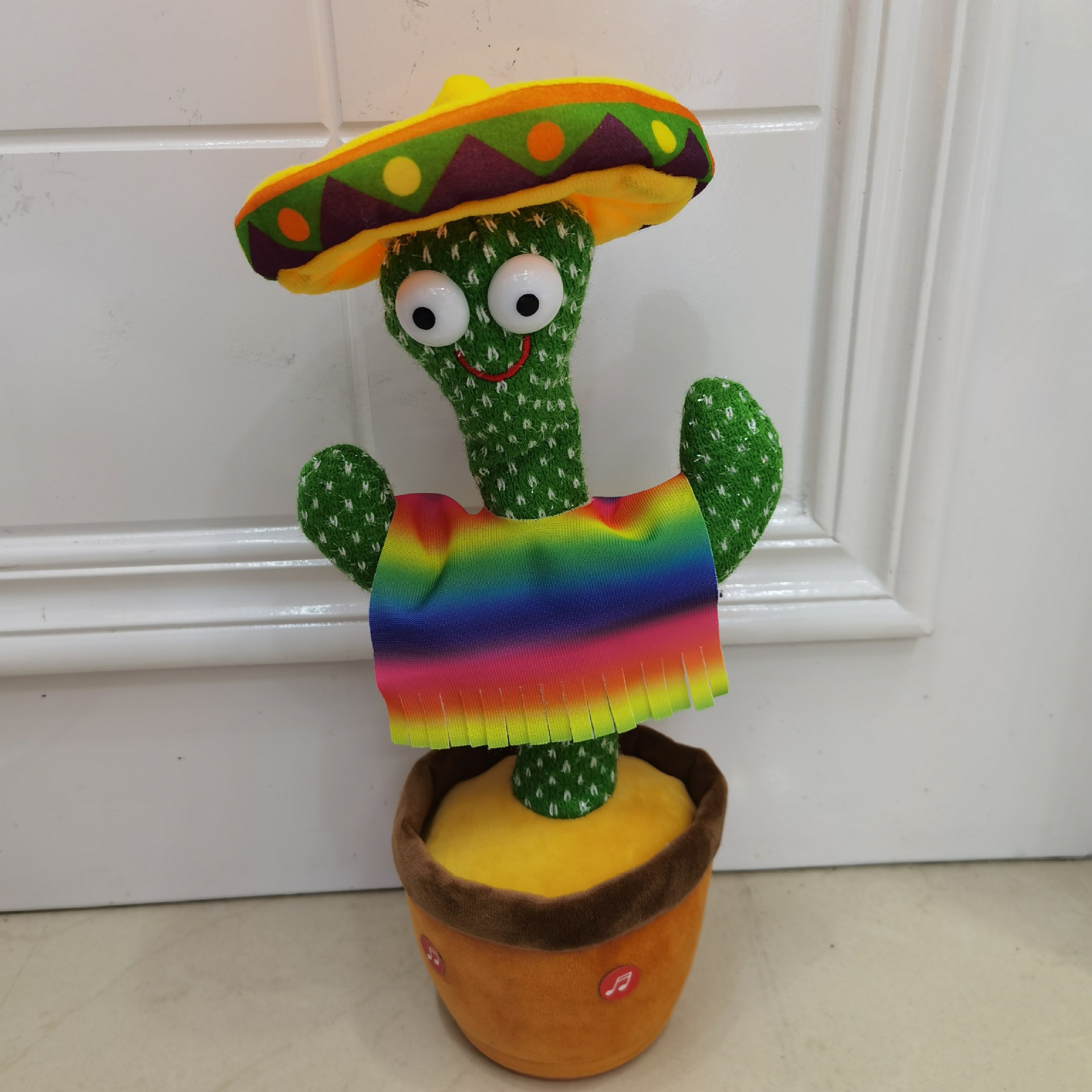 Cactus de baile transfronterizo encantador, flores de charla, ruido de ruido, juguetes de peluche eléctricos para aprender a hablar, cantar y bailar.