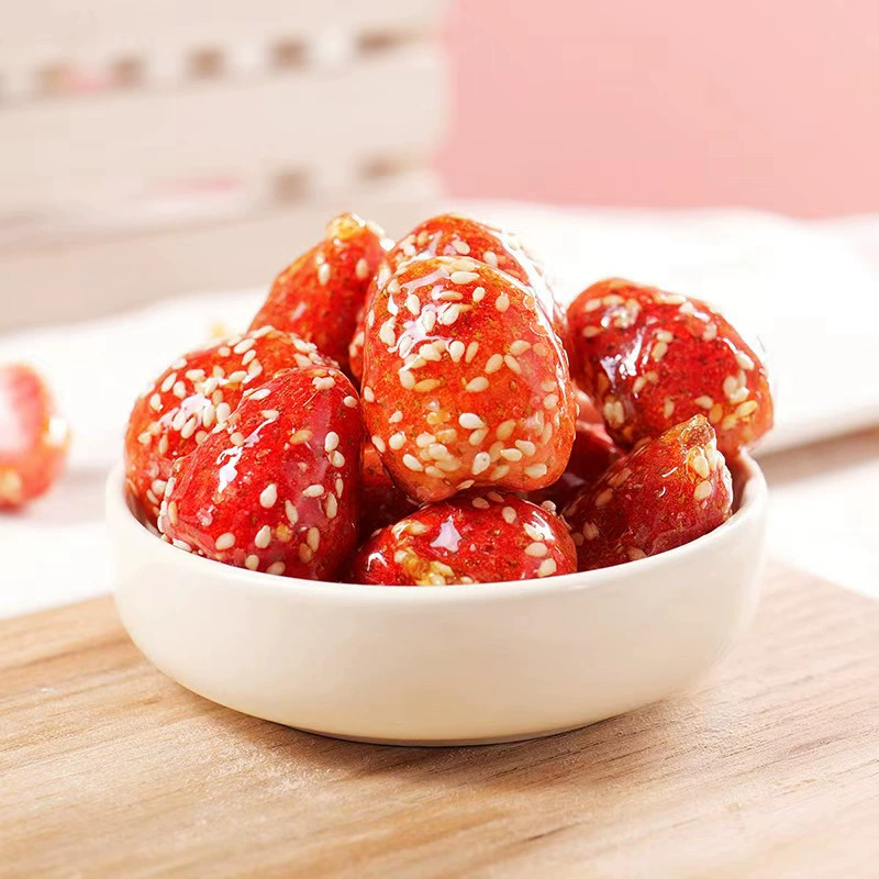 Rock sugar strawberry freeze-dried gourd, whole individually packaged, Internet celebrity snacks for pregnant women, bulk wholesale, sweet and sour