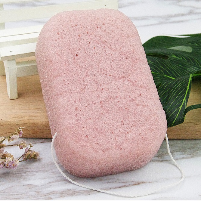 Small Square Natural Konjac Bath Sponge Infant Adult Brush Non-Face Wash Latex Bath Towel