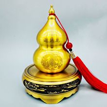 唐腾纯黄铜避火龙瓶厨房西北角乾位男主人避火龙黄铜罐工艺品摆件