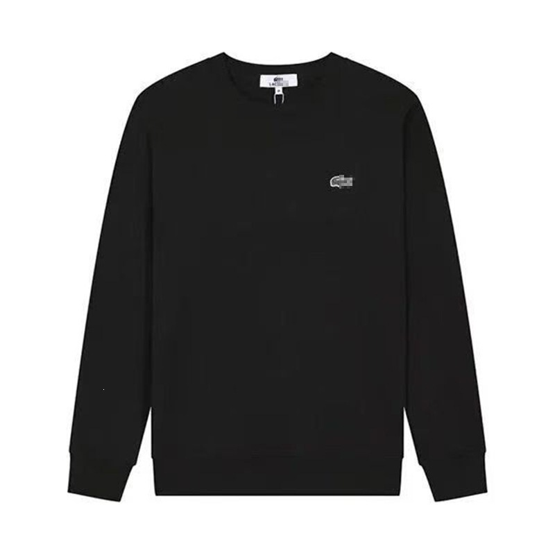 High-End Export Bestseller Crocodile Logo Drop-Shoulder Loose Round-Neck Sweatshirt Long-Sleeve Pullover Style Autumn and Winter Solid Color Casual Top High-End Export Bestseller Crocodile Logo Drop-Shoulder Loose Round-Neck Sweatshirt Long-Sleeve Pullover Style Autumn and Winter Solid Color Casual Top