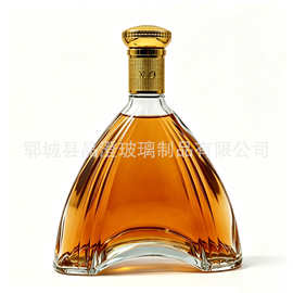 现货厂家直发1000ml透明玻璃果酒瓶家用密封加厚洋酒瓶白酒瓶