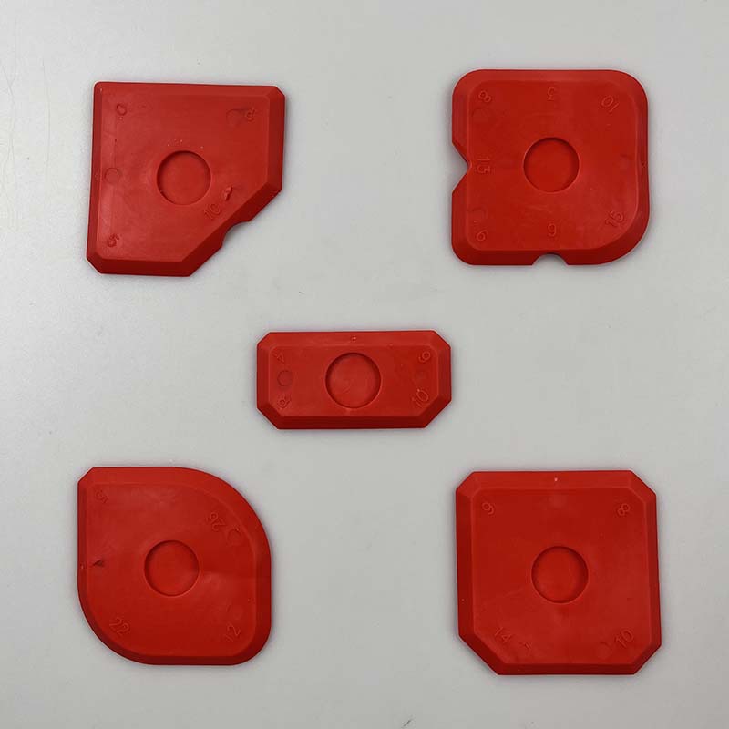 Multi-función pegamento pala 3-en-1 silicona pegamento raspador ángulo belleza costura pala cuchillo eliminación de pegamento cuchillo interior esquina pegamento raspador de goma