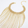 Long necklace with tassels, sexy chain for key bag , universal dress, European style