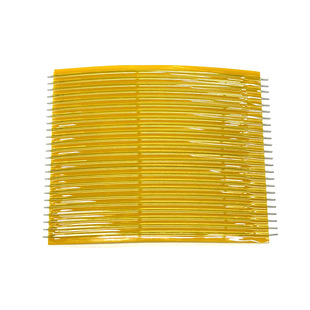 RFC cable 2.5PH flexible flat 27PIN yellow adhesive film flat cable 8CM both ends round middle flat