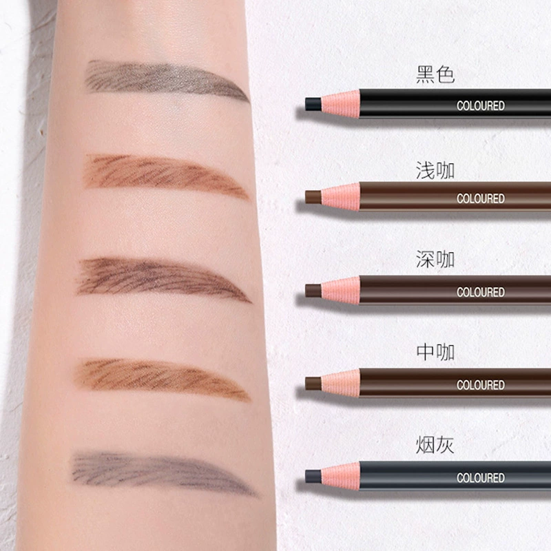 Hengsi 1818 Шнур-тянущий карандаш для бровей, нож-измельчитель, вал Eyebrow Pencil для начинающих женщин, фото-студия макияжа