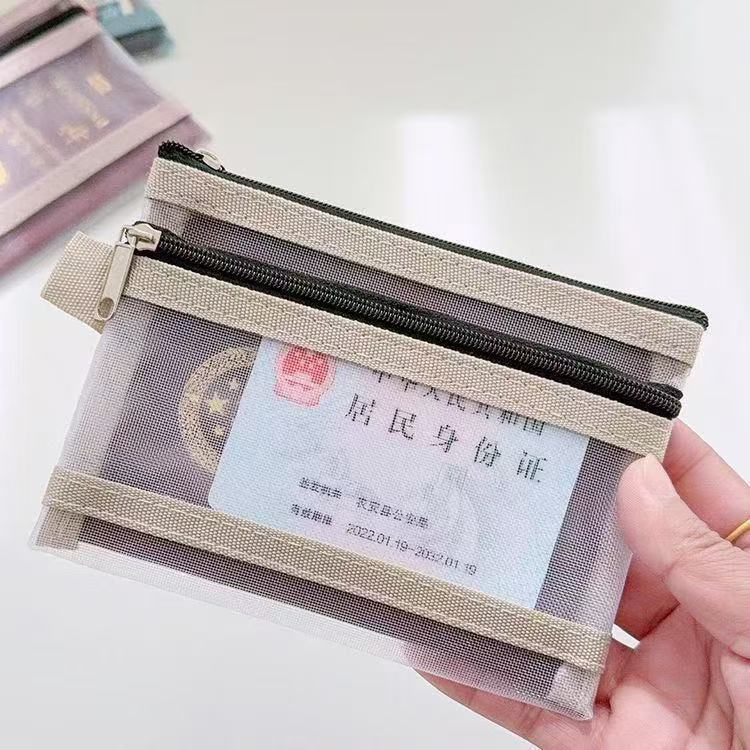 Passport Storage Bag for Overseas Travel, Portable Boarding Pass and Coin Purse, Integrated Card Holder, Protective Cover, Carry-On Id Document Bag