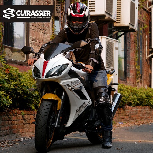 Cross-border Xianghu leg guards for motorcycle safety: Rider knee pads, off-road protective gear, and versatile articulating designs for street bikes.
