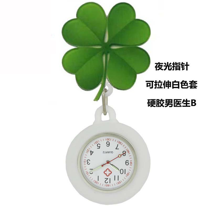 Reloj de enfermera de estiramiento multifuncional luminoso fuerte reloj colgante reloj electrónico digital retráctil de dibujos animados lindo clip cronómetro reloj de bolsillo