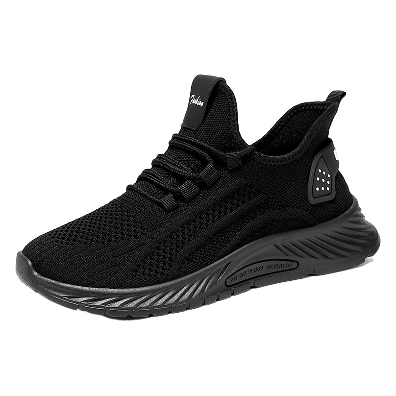 Zapatos para correr 2025 verano nuevo estilo al por mayor hombres y mujeres transfronterizos moda shoes tendencia zapatos de tejido volador zapatos deportivos casuales