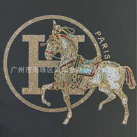 跨境精品仿奥钻热转印烫图 烫钻 烫画 烫片天使马