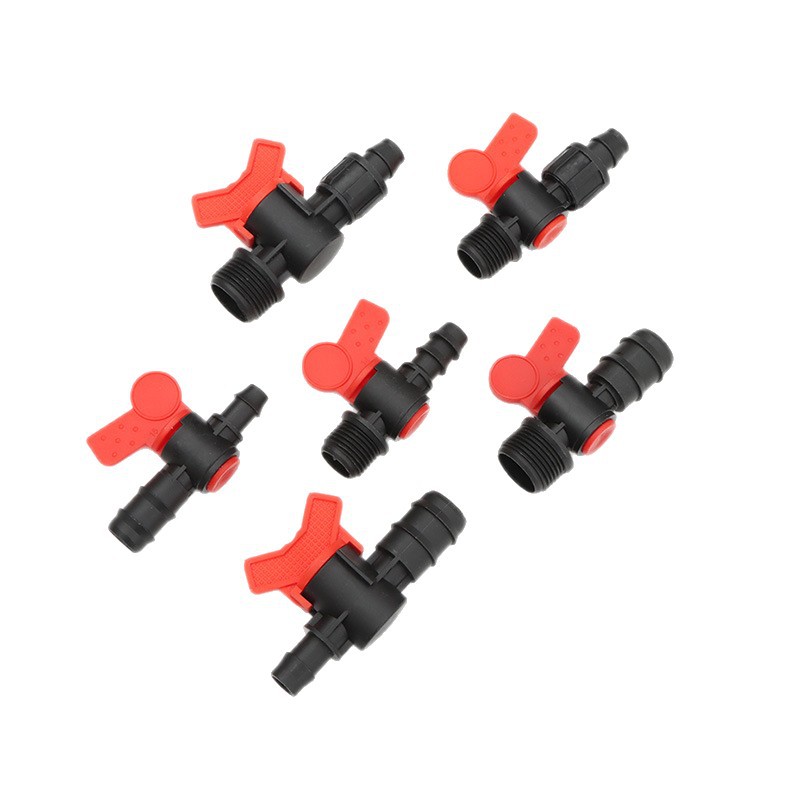 Accesorios de correa de riego por goteo agrícola sistema de riego correa de agua blanda interruptor de derivación AK válvula de derivación de cabeza plana image 6