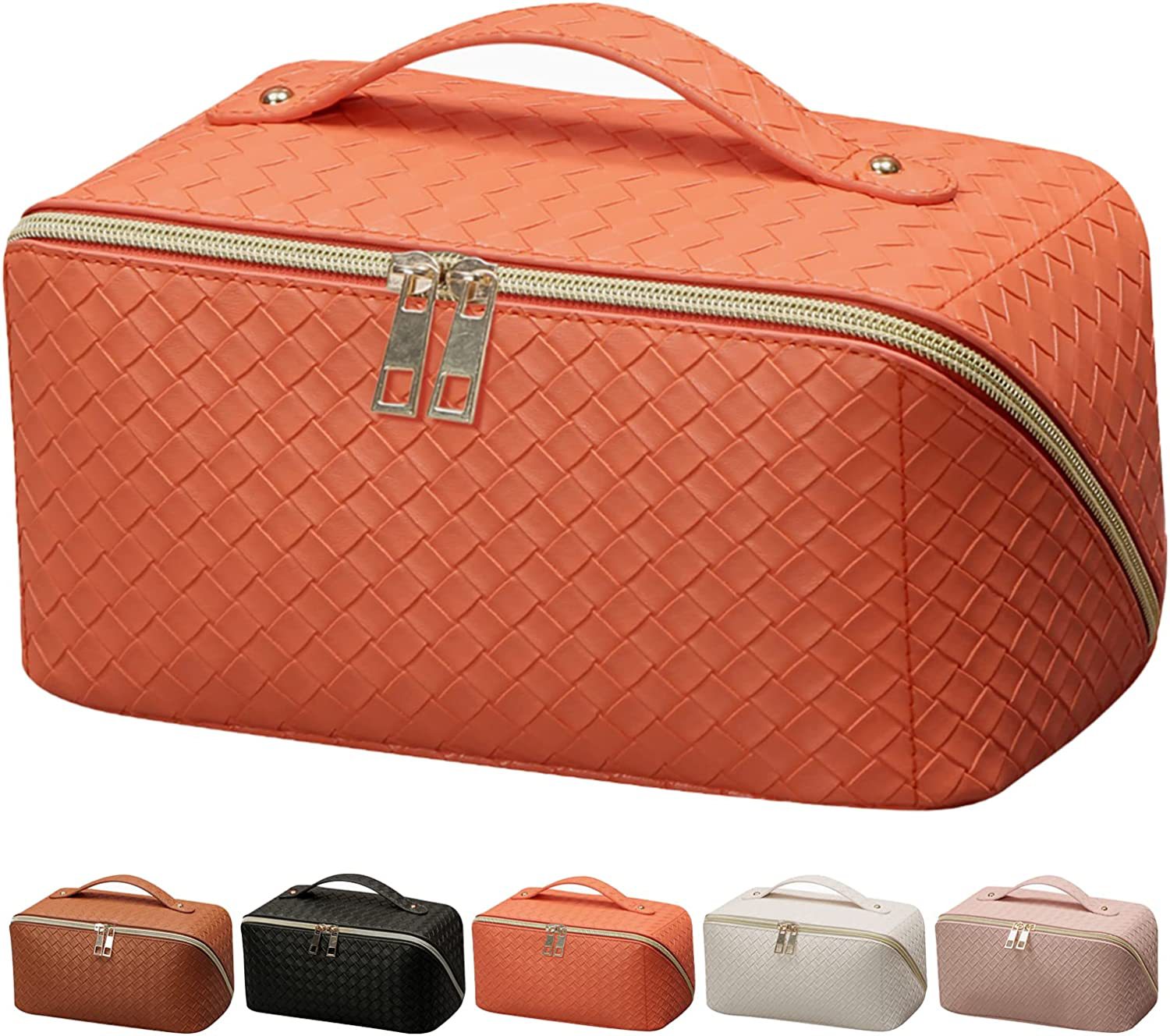 Fábrica directa lote nuevo pu gran capacidad Portátil Bolsa de cosméticos vida diaria y viajes gran capacidad lavado bolsa de almacenamiento