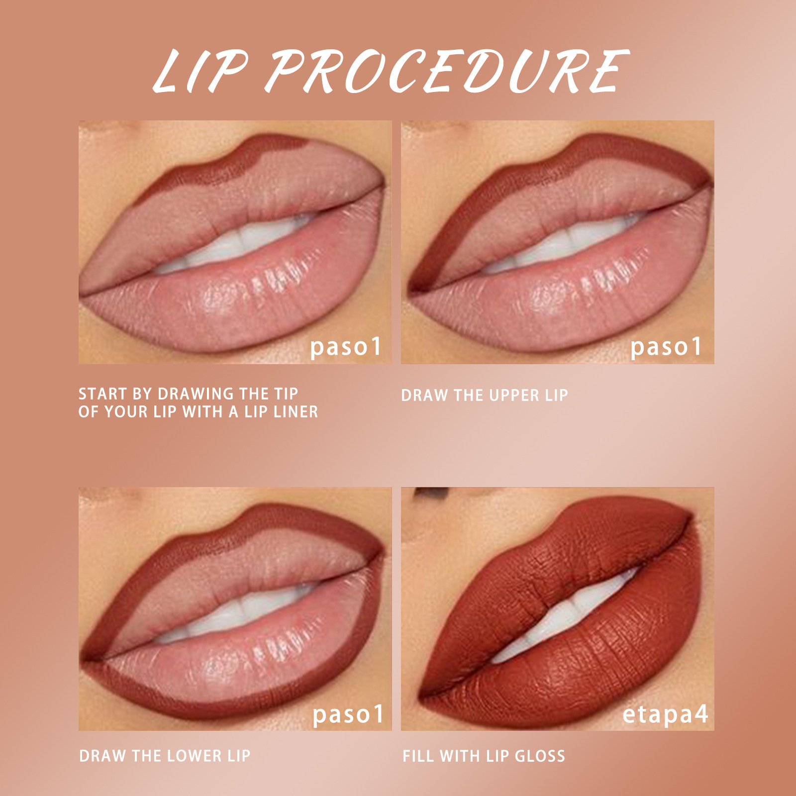 Julystar Makeup bestseller Non-stick cup mouth red pen Cross-border European and American waterproof long-lasting matte lip gloss lip liner pen undefined