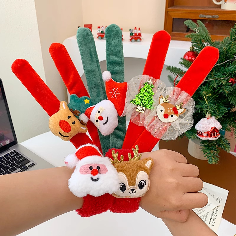 Decoraciones de Navidad para niños regalos anillo de muñeca Yiwu productos pequeños anillo de palpitación de alce al por mayor