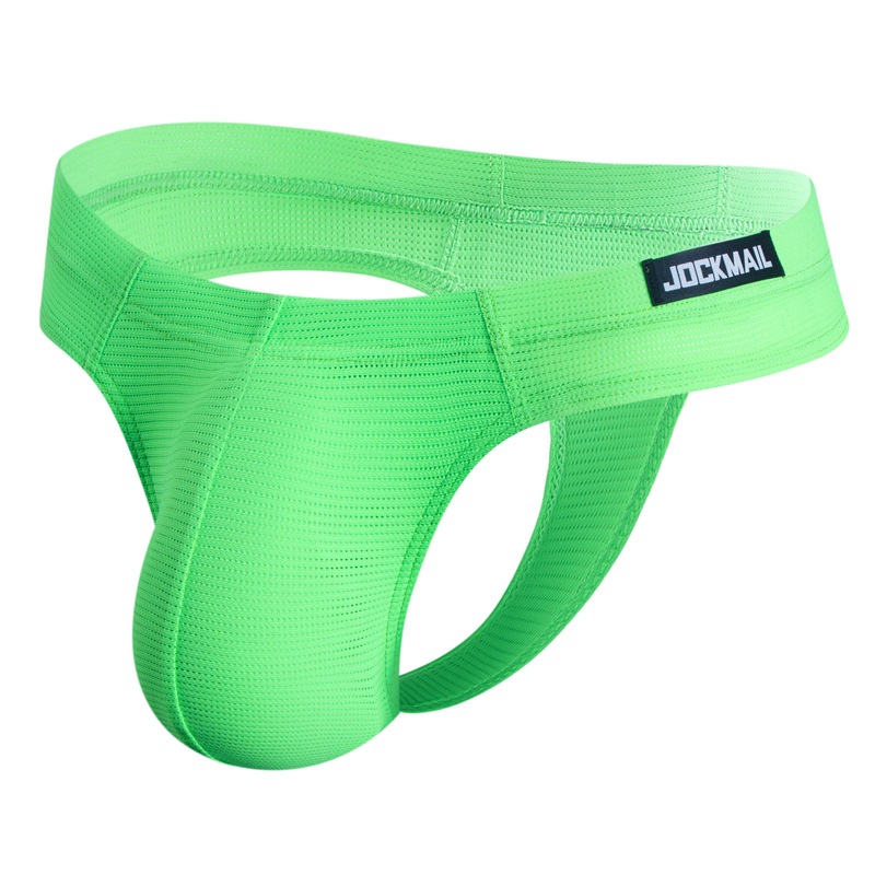 JOCKMAIL men's thong gauze bikini men's underwear emotional excitement convex bag underwear