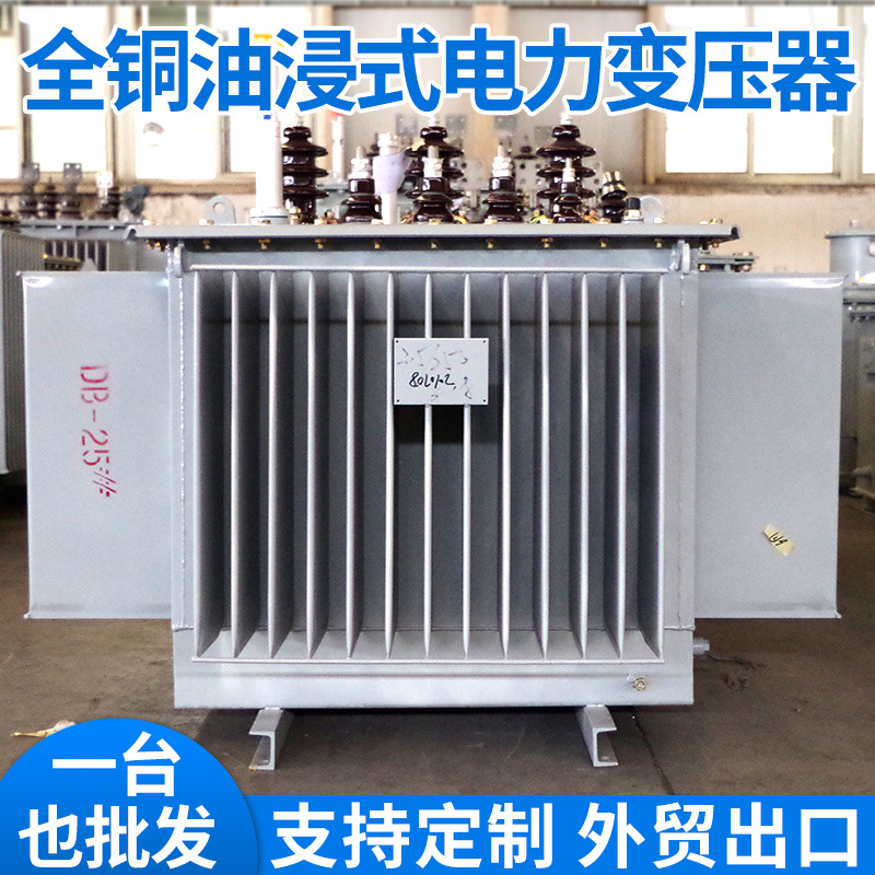 批发10KV S11-M系列三相油浸式变压器厂家供应全铜油浸式变压器